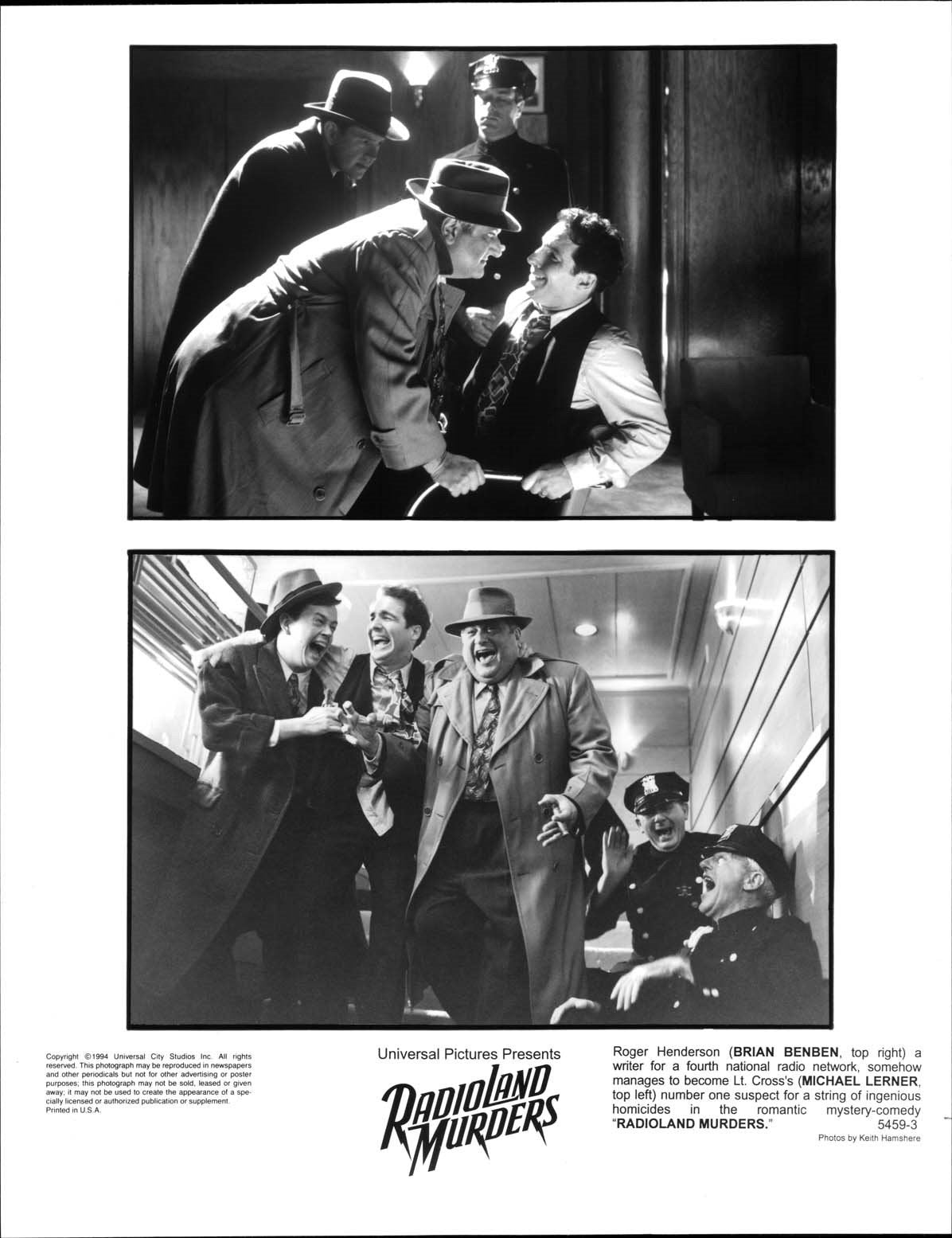 Brian Benben RADIOLAND MURDERS Mary Stuart Masterson original press photos 1994