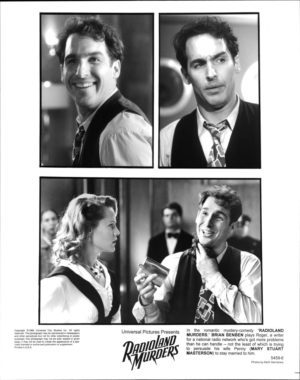 Brian Benben RADIOLAND MURDERS Mary Stuart Masterson original press photos 1994