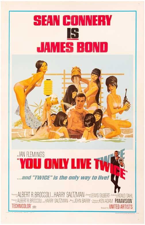Sean Connery YOU ONLY LIVE TWICE movie poster 11x17 James Bond 007