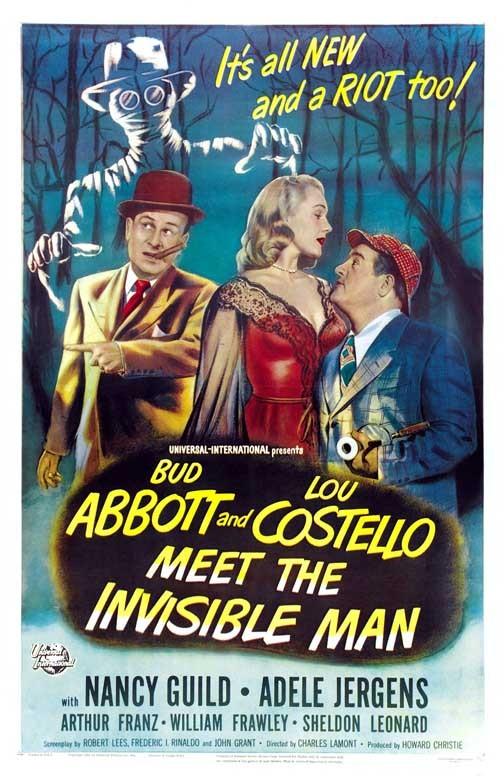 ABBOTT & COSTELLO MEET THE INVISIBLE MAN movie poster 11x17