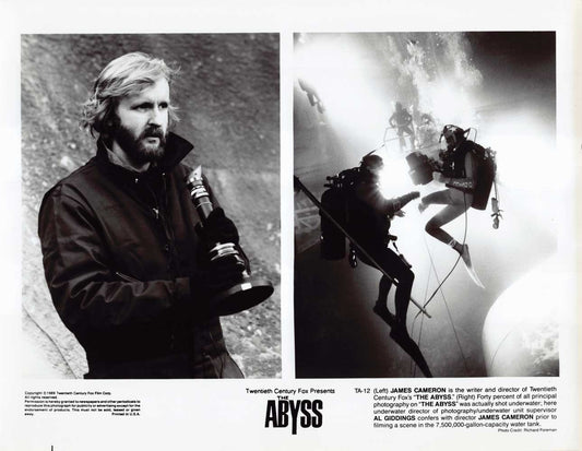 James Cameron THE ABYSS Al Giddings original 10x8 press photo 1989