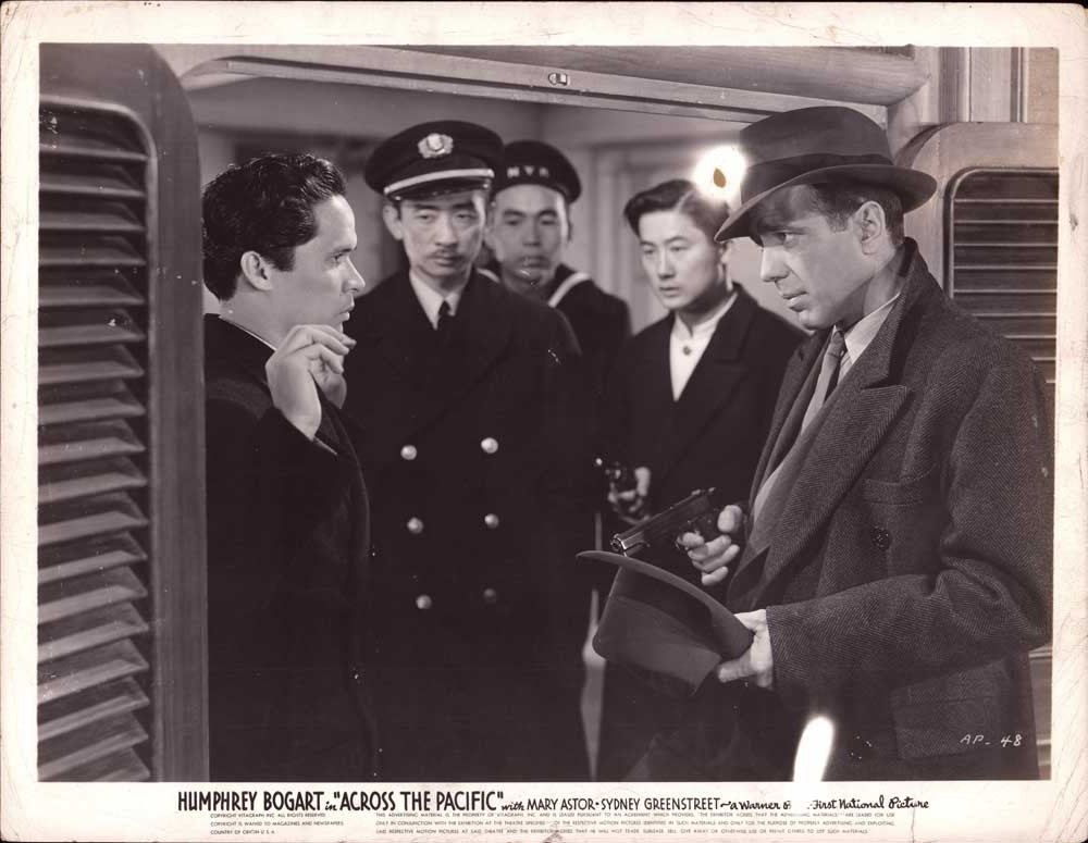 Humphrey Bogart ACROSS THE PACIFIC Mary Astor original 10x8 press photos 1942