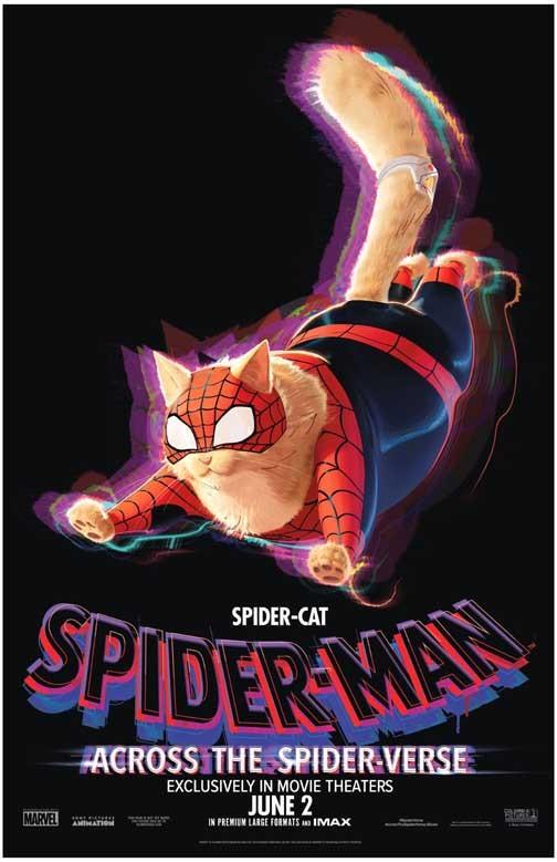 Spider-Cat SPIDER-MAN ACROSS THE SPIDER-VERSE movie poster 11x17