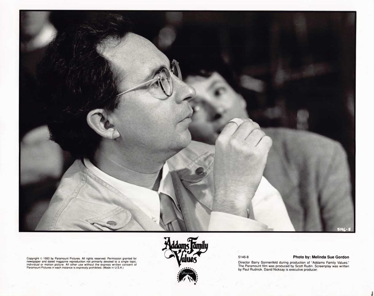 Barry Sonnenfeld ADDAMS FAMILY VALUES original 10x8 photo 1993