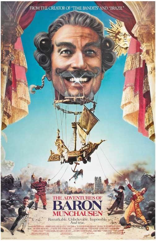 Eric Idle ADVENTURES OF BARON MUNCHAUSEN movie poster 11x17 Terry Gilliam