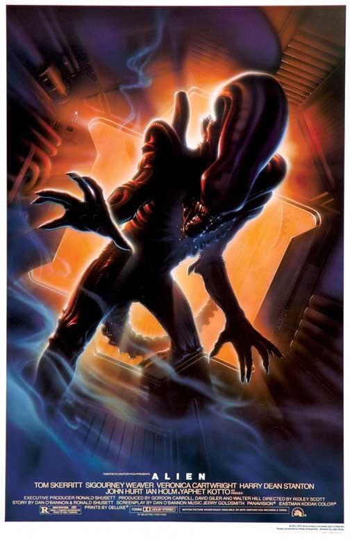 Sigourney Weaver ALIEN anniversary movie poster 11x17 John Alvin