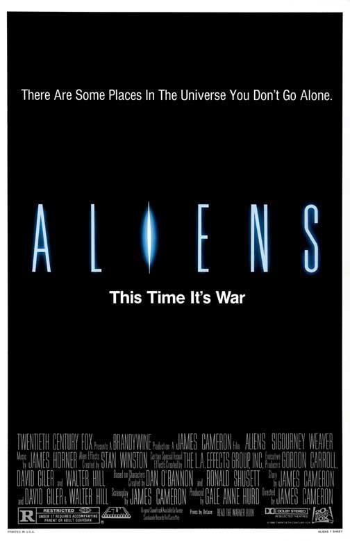 Sigourney Weaver ALIENS Michael Biehn movie poster 11x17 James Cameron