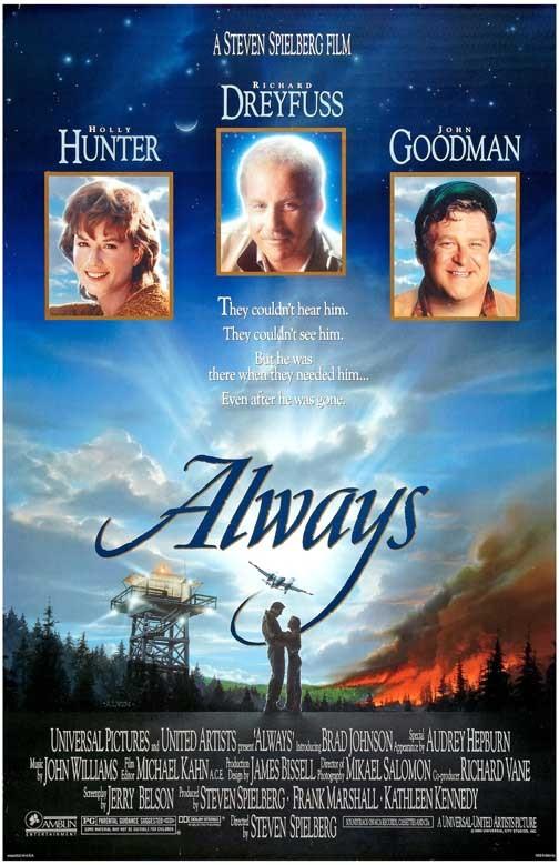 Holly Hunter ALWAYS Richard Dreyfuss John Goodman movie poster 11x17 Spielberg