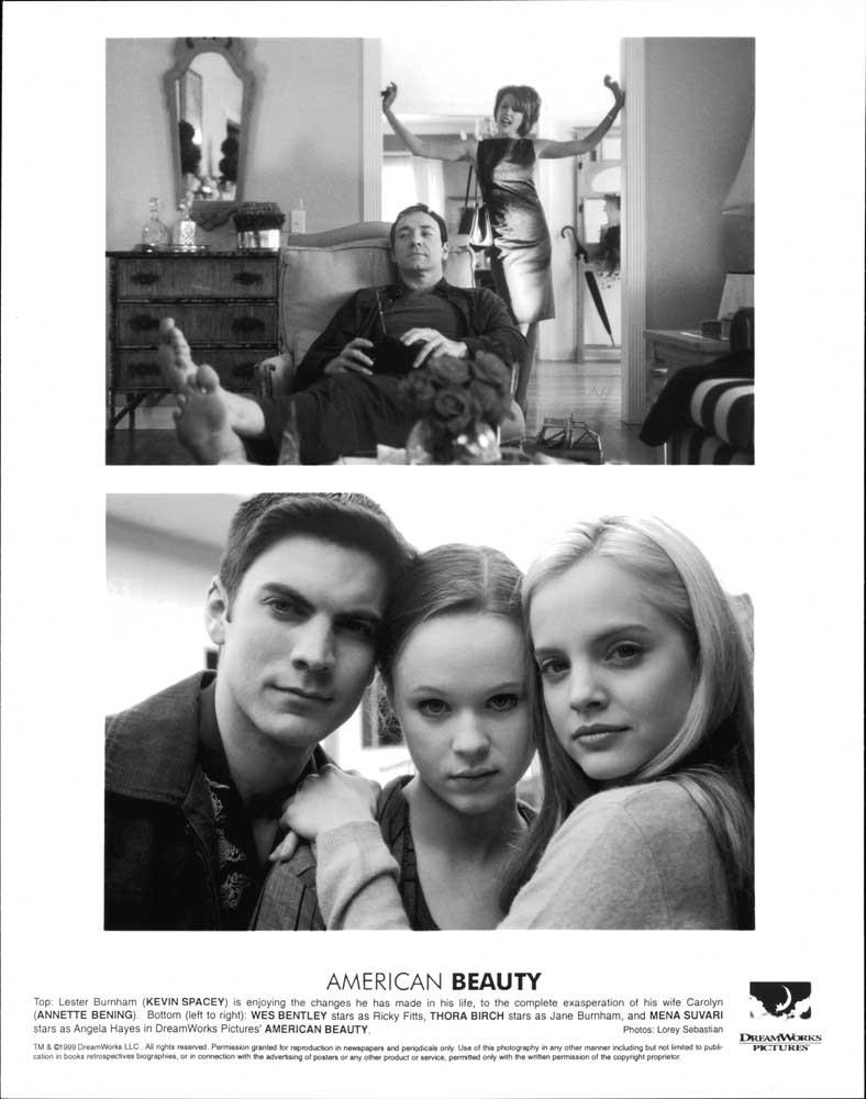 Birch Spacey Suvari AMERICAN BEAUTY Bening Bentley original 8x10 press photo