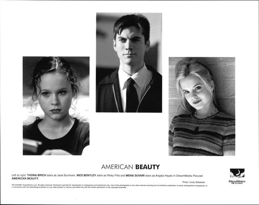 Thora Birch Mena Suvari AMERICAN BEAUTY Wes Bentley original 10x8 press photo