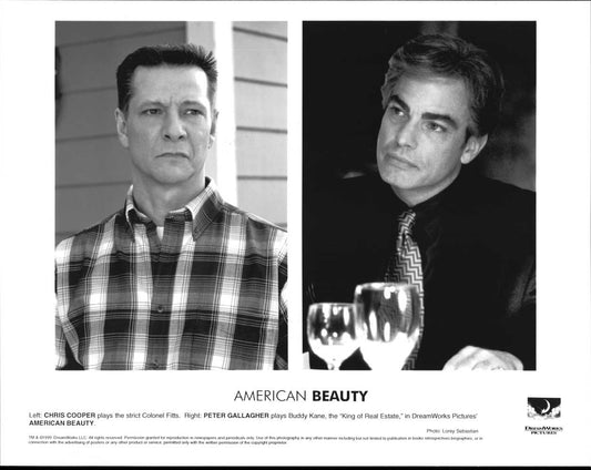 Chris Cooper AMERICAN BEAUTY Peter Gallagher original 10x8 press photo 1999