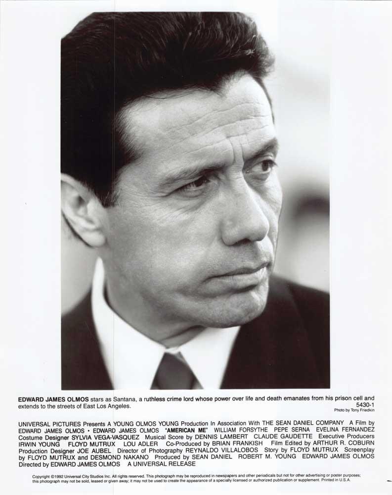 Edward James Olmos AMERICAN ME original 8x10 press photo 1992