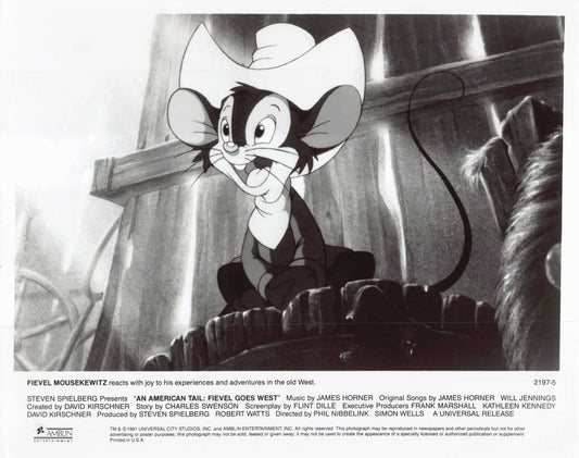 AN AMERICAN TAIL FIEVEL GOES WEST Phillip Glasser original 10x8 press photo 1991