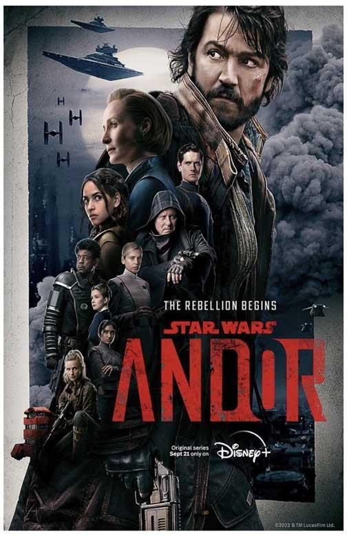 Diego Luna STAR WARS ANDOR cast movie poster 11x17