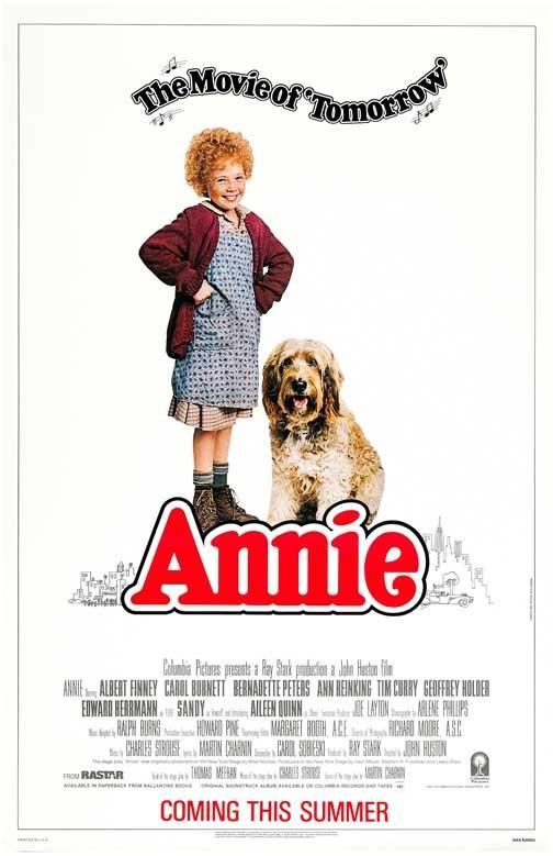 Albert Finney ANNIE Carol Burnett Tim Curry movie poster 11x17