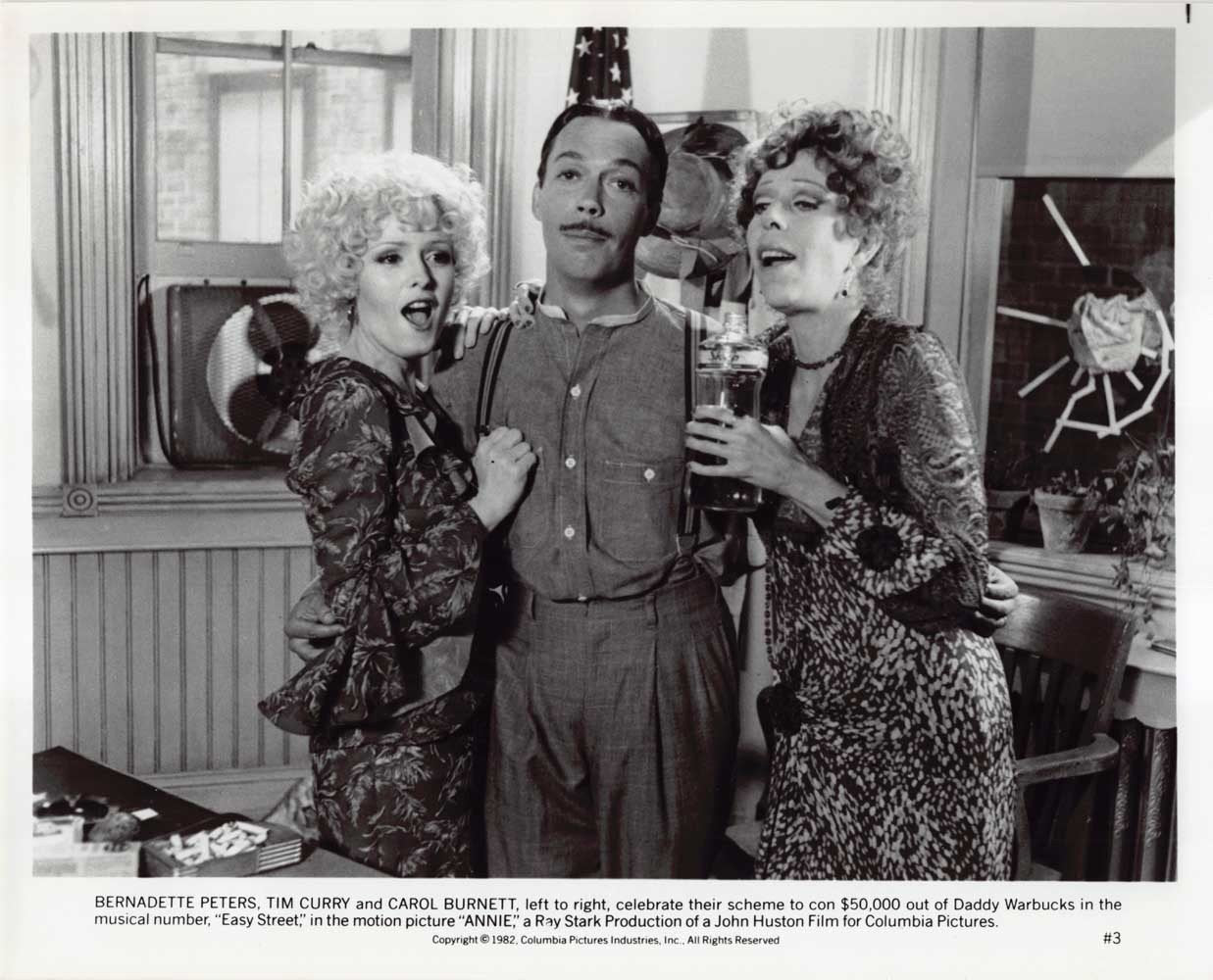 Albert Finney ANNIE Tim Curry Carol Burnett original 8x10 press photos 1982