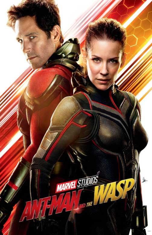 Paul Rudd ANT-MAN WASP Evangeline Lilly duo movie poster 11x17