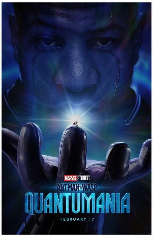 Paul Rudd ANT-MAN WASP QUANTUMANIA Evangeline Lilly advance movie poster 11x17