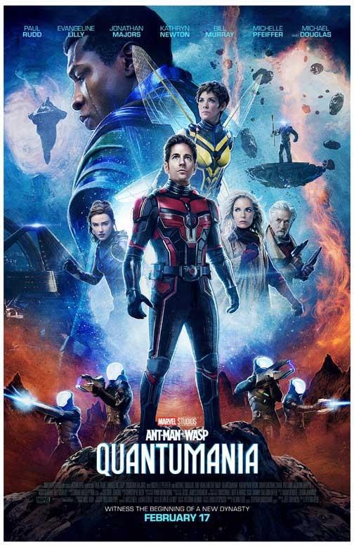 Paul Rudd ANT-MAN WASP QUANTUMANIA Evangeline Lilly cast movie poster 11x17