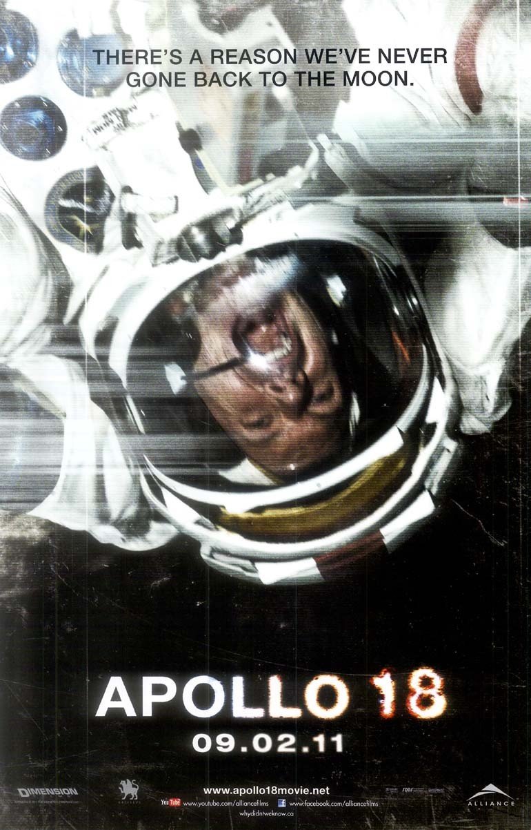 Warren Christie APOLLO 18 original studio movie poster 11x17