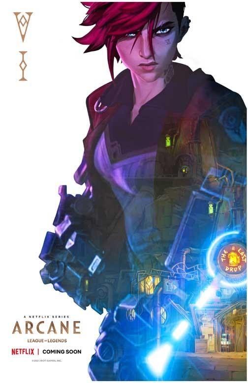 Netflix ARCANE Vi movie poster 11x17 League of Legends