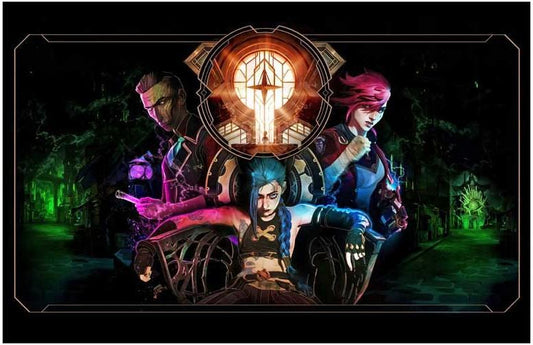 Netflix ARCANE throne movie poster 17x11 League of Legends