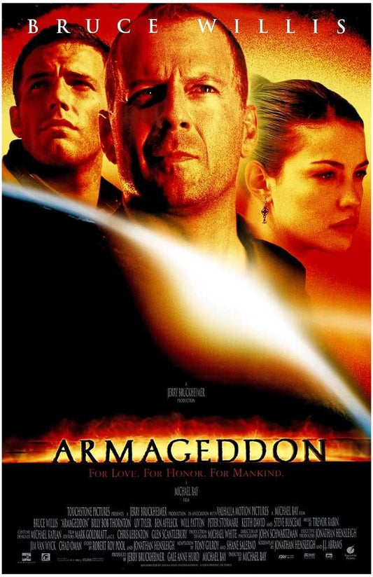 Bruce Willis ARMAGEDDON Ben Affleck Liv Tyler movie poster 11x17