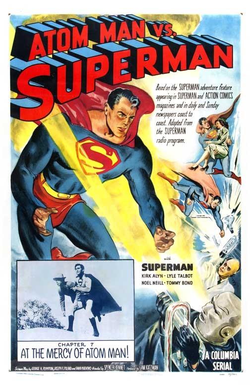 ATOM MAN VS SUPERMAN movie poster 11x17