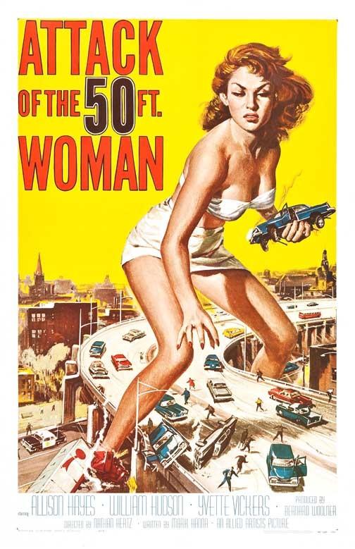 Allison Hayes ATTACK OF THE 50 FOOT WOMAN movie poster 11x17