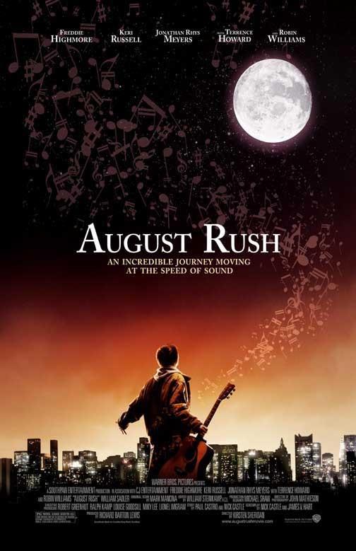 Freddie Highmore AUGUST RUSH Keri Russell movie poster 11x17 Robin Williams