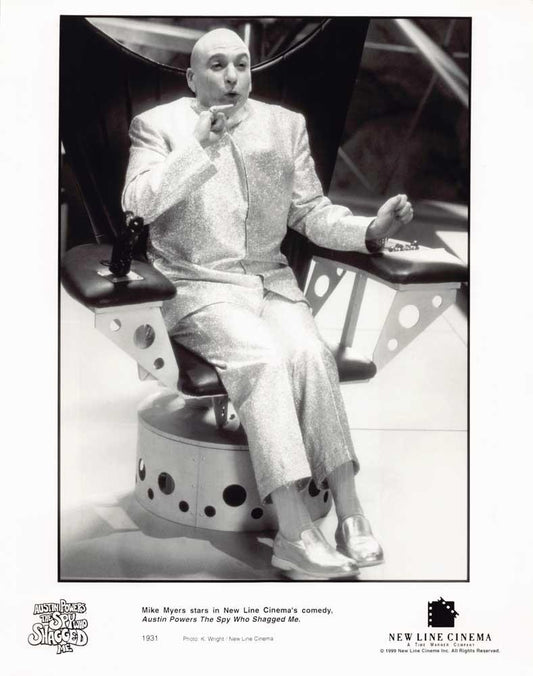 Mike Myers AUSTIN POWERS THE SPY WHO SHAGGED ME 8x10 press photo 1999 Dr Evil
