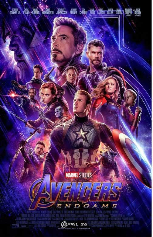 Robert Downey Jr AVENGERS ENDGAME cast movie poster 11x17