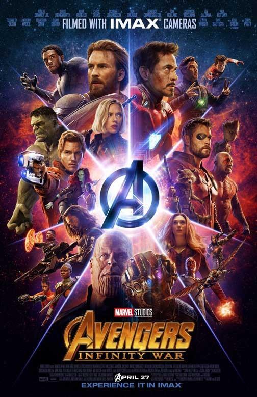 Robert Downey Jr AVENGERS INFINITY WAR cast movie poster 11x17
