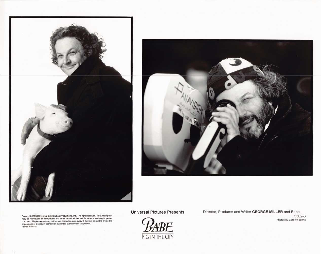 James Cromwell BABE PIG IN THE CITY original press photos 1998