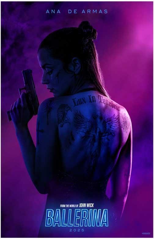 Ana De Armas BALLERINA advance movie poster 11x17