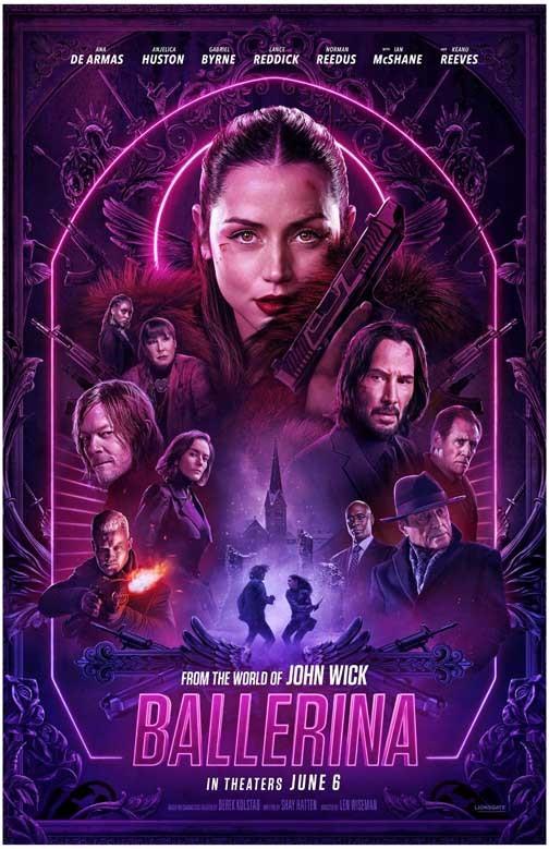 Ana De Armas BALLERINA Keanu Reeves advance movie poster 11x17 John Wick