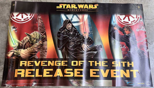 Wizards of the Coast STAR WARS REVENGE OF THE SITH store banner 2005 NEW