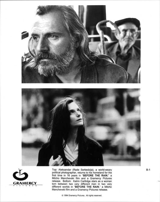 Rade Serbedzija BEFORE THE RAIN Katrin Cartlidge original 8x10 press photo 1994