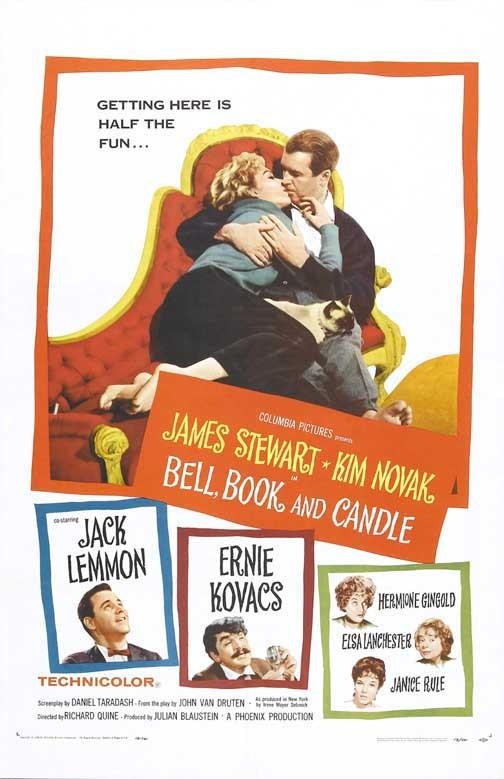 James Stewart BELL BOOK AND CANDLE Kim Novak Jack Lemmon movie poster 11x17