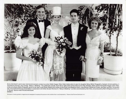 Alan Alda BETSY'S WEDDING Molly Ringwald original 8x10 press photo 1990