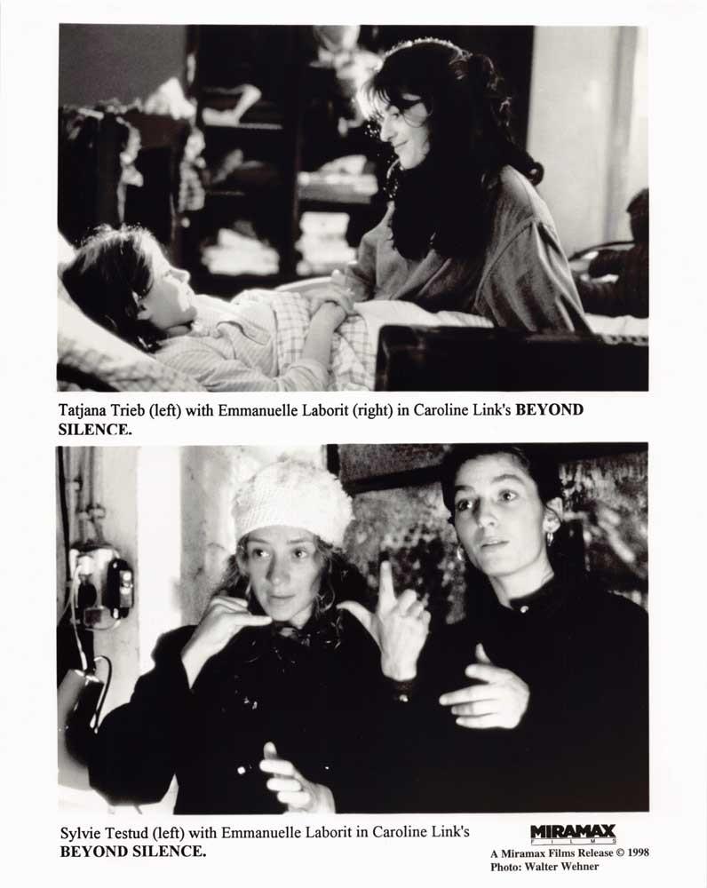 Tatjana Trieb BEYOND SILENCE Sylvie Testud original 8x10 press photos 1998