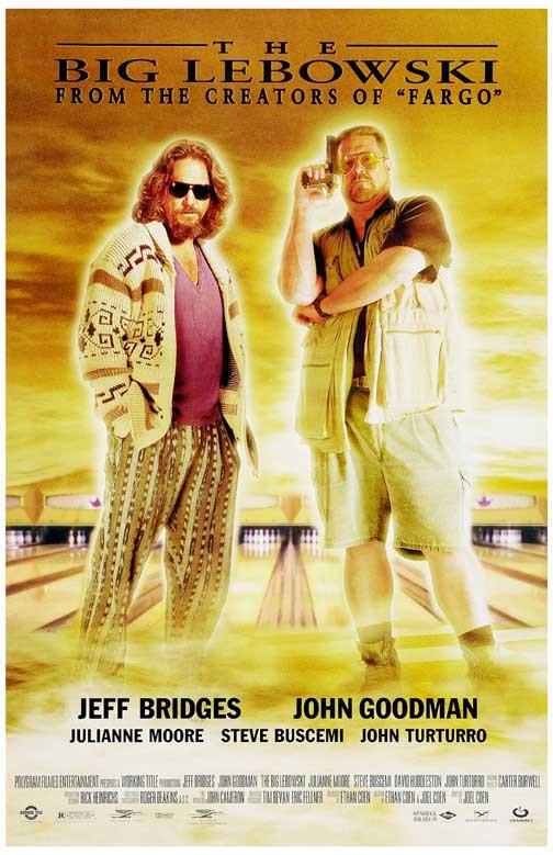 Jeff Bridges BIG LEBOWSKI John Goodman duo movie poster 11x17