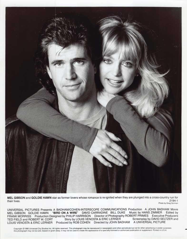 Mel Gibson BIRD ON A WIRE Goldie Hawn original 8x10 press photo 1990