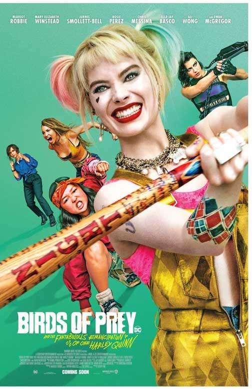 Margot Robbie BIRDS OF PREY baseball bat cast movie poster 11x17