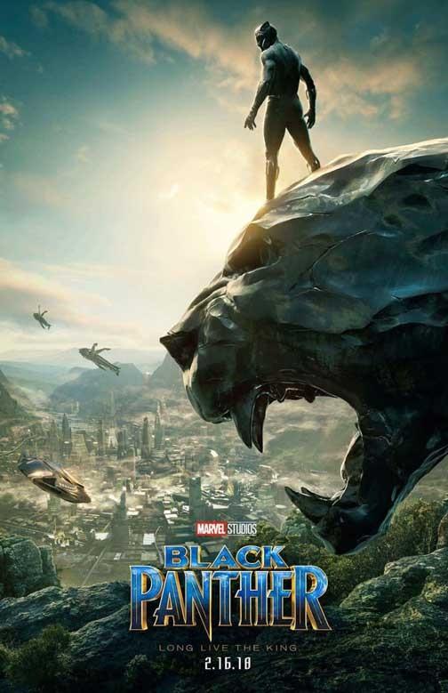 Chadwick Boseman BLACK PANTHER advance movie poster 11x17