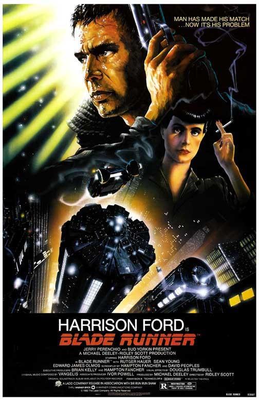 Harrison Ford BLADE RUNNER Sean Young movie poster 11x17 Ridley Scott