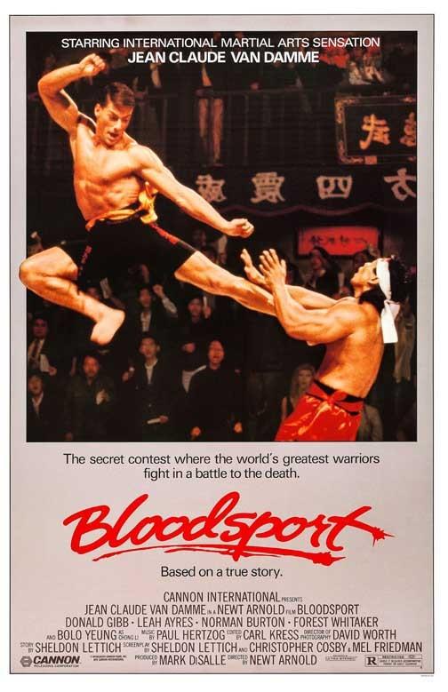 Jean Claude Van Damme BLOODSPORT movie poster 11x17