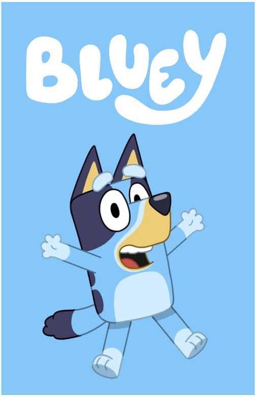 BLUEY jumping movie poster 11x17