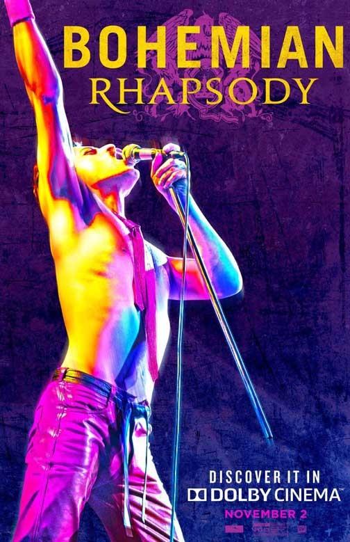 Rami Malek BOHEMIAN RHAPSODY microphone advance movie poster 11x17