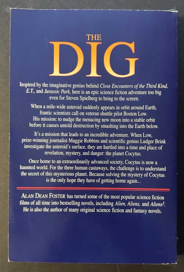 LucasArts THE DIG rare promo trade paperback edition Alan Dean Foster 1995